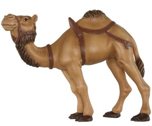 Kamel ohne Sockel - bemalt - 11 cm