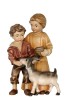 Children with goat n.b. - colorato - 11 cm