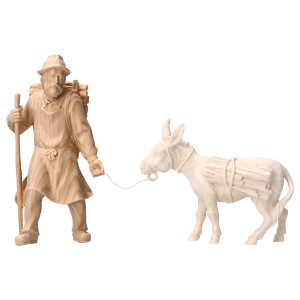 MO Pulling herder with wood - natural - swiss pine wood -...