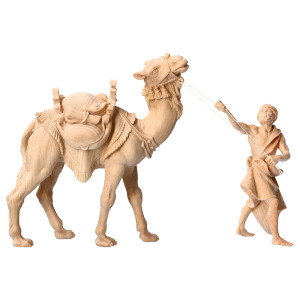 BE Kamelgruppe stehend 3 Teile - natur - Zirbel - 10 cm