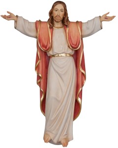 Risen Christ statue Cross Wall Sculpture