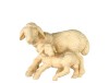 Gruppo pecore in piedi - naturale - 12 cm