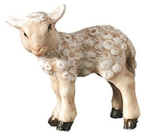 Lamb standing - color - 8 cm