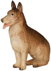 Schäferhund - bemalt - 14 cm