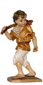 Boy to pack-donkey baroque crib - color - 13 cm