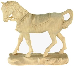 Cavallo - naturale - 10 cm