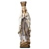 Madonna di Lourdes con corona - Tiglio scolpito