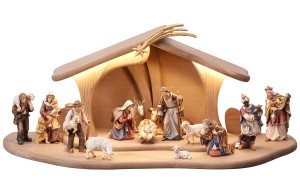 MA Nativity set 17 pcs-Stable Luce with Led