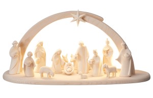 LE Nativity Set 16 pcs. - Stable Leonardo with lighting
