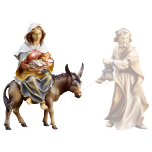 UL Hl. Maria auf Esel mit Jesukind & Pergament