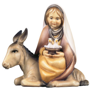 CO Girl with doves on donkey