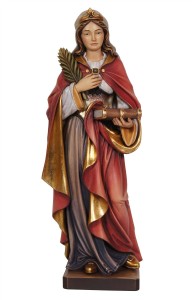 St. Claudia with palm and book - color - 12 cm