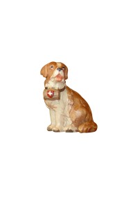Dog St. Bernard - color - 5 cm
