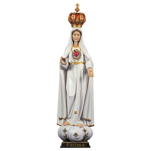 Sacred Heart of Mary F&aacute;tima with crown