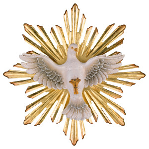 Holy Spirit with Halo 2 Pieces - color - 10(ø19)cm
