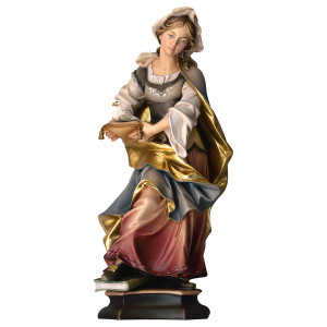 Hl. Julia von Korsika mit Palme - bemalt - 20 cm