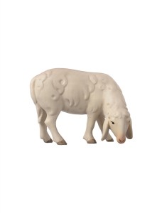 LI Schaf rechts fressend - bemalt - 8,5 cm