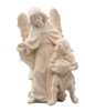IN Angel with boy - natural - 14 cm