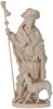 St. Roch of Montpellier with dog - natural - 40 cm