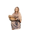 O-Woman kneeling with basket - color - 10 cm