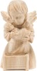 Perfume angel with baby - natural - 8 cm