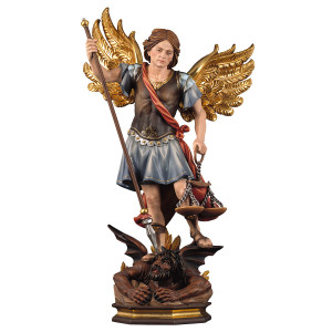 St. Michael Archangel with scales - color - 40 cm