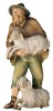 Herdsman with sheep - color - 12 cm