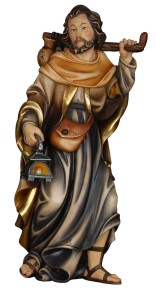 St. Joseph with lantern (Flight to Egypt) - color - 12 cm