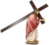 Gesù porta la croce - colorato - 20 cm