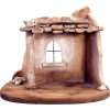 Oriental Holy Family stable - stained - 10 cm