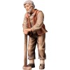 H-Old farmer leaning on walking stick