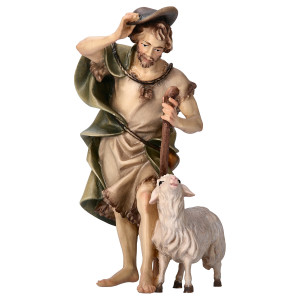 UL Herder with crook and sheep - color - 10 cm