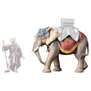 UL Elefant stehend - bemalt - 15 cm