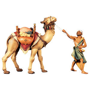 UL Kamelgruppe stehend 3 Teile - bemalt - 12 cm