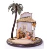 Holy Family with ruine ox + donkey