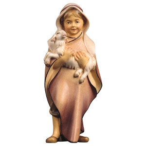 CO Child with lamb - color - 12 cm