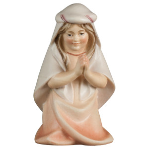 CO Kneeling praying girl - color - 16 cm