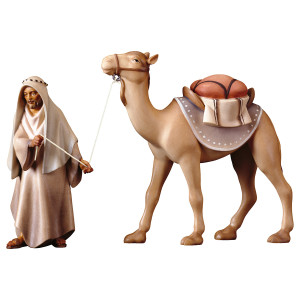 KO Kamelgruppe stehend 3 Teile - bemalt - 12 cm