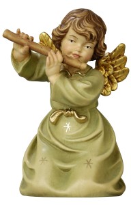 Bell angel with flute