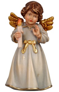 Bell angel standing with candle