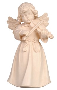 Bell angel standing with violin