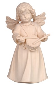 Bell angel standing with drum