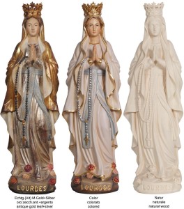 Madonna Lourdes with crown