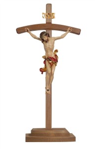 Christus Leonardo auf Stehkreuz gebogen