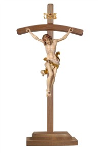 Christus Leonardo auf Stehkreuz gebogen