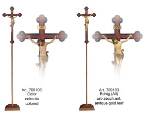 Processional Cr.Leonardo cross baroque antique