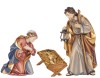 RA H. Family Infant Jesus and manger simple - color - 11 cm