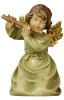 Bell angel with flute - color - 7 cm
