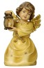 Bell angel with lantern - color - 9 cm