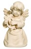 Bell angel with lyre - natural - 7 cm